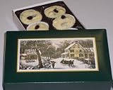 Scott's Cakes 1/2 lb. White Chocolate Raisin Cluster in a Homestead Box
