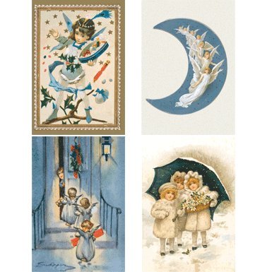 Victorian Christmas Pack of 20 Christmas Cards (Mini Box)||RF10F