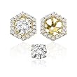 10K Yellow Gold 1/4 ct. Diamond Earring Jackets