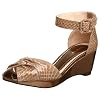 ALL BLACK Women's 070102 Ankle Strap Wedge