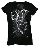 Cease To Exist V-Neck Ladies T-shirt in Black by Glamour Kills Clothing, Size: Small