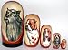 Russian Nesting Doll Dog Scottish Terrier Bulldog Basset Hound English Springer Spaniel Airedale Terrier 5 Pc / 7in #dg16