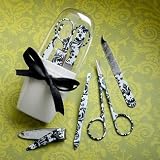 Pretty Damask Design Manicure Sets