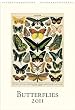Butterflies Wall Calendar Cavallini 2011
