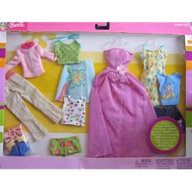 Barbie Charm City - 6 Mix 'N Match Fashion Clothes (2003)