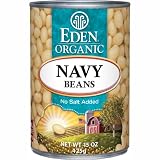 Eden Organic Navy Beans, No Salt Added, 15-Ounce Cans (Pack of 12)
