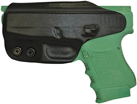 Kydex IWB Concealed Gun Holster Springfield Glock Black (Glock 36, right)
