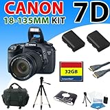 Canon EOS 7d Digital SLR Camera + Canon Ef-s 18-135mm F/3.5-5.6 Is Lens Kit ....