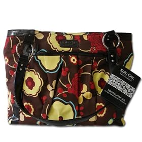 Pacific Design PD0948 Kailo Chic Pleated Laptop Tote Floral Print