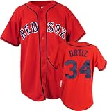 David Ortiz Boston Red Sox Alternate Scarlet Youth MLB Replica Jersey