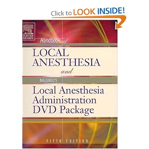 Click here to buy Handbook of Local Anesthesia: Text with Malamed's Local Anesthesia Administration... by Stanley F. Malamed DDS.