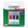 DYMO 3D label tapes; blister; 89 mm; 105 mm; 50 mm; 40 (tbc); 0.4673 l (S0847750)