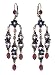 Michal Negrin Silver Coated Earrings Made With Purple Burgu