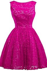 Cocktail Short Scoop Neck Lace Evening Dress/Homecoming Dress/Bridesmaid Dress/Pageant Dress/Prom Dress/Quinceanera Dress/Party Dress/Wedding Dress/Mini Dress 