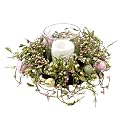 Egg and Berry Arrangement with Glass Hurricane