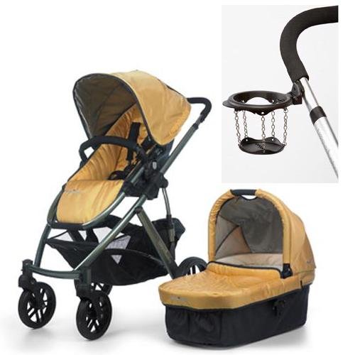 UPPAbaby 0056-MYA VISTA Stroller Maya Yellow With a Cup Holder