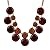 Snowman Lee European Style Chain Colorful Mixing Gemstone Gold Plated Necklace