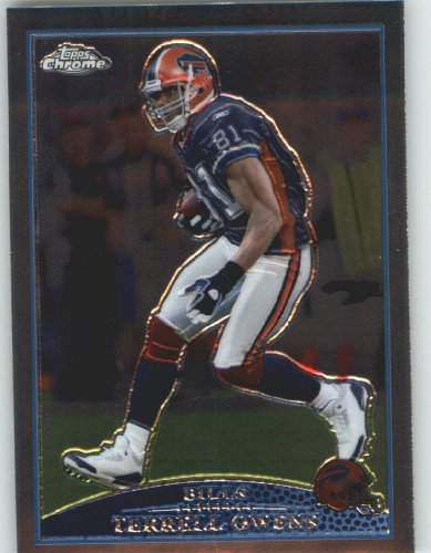 2009 Topps Chrome Football Card # 77 Terrell Owens Buffalo Bills Mint Condition - Shipped In Protective ScrewDown Display Case!