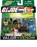 G. I. JOE Hasbro Valor Vs. Venom 3 3/4 Scale 2Pack Dr. Link Talbot & Cobra Commander