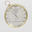 STAR Hygrometer silber 9cm Kunststoff
