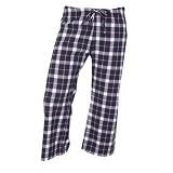 Black Pink Plaid Check Brushed flannel cotton low rise flared capri pants, 5 adult sizes