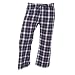 Black Pink Plaid Check Brushed flannel cotton low rise flared capri pants, 5 adult sizes