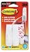 3M 17001 Utility Hooks w/Command Adhesive, 3 lLb. Cap., 2 Hooks/4 Adhesive Strips/pack, Carton of 36 packs