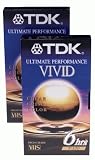 TDK Ultimate Performance VIVID 6 Hr VHS Cassette