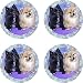 Kitchen & Housewares : Set of Four Pomeranian Ambiance Coasters - Style vpa13