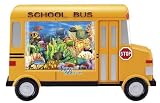 School Bus Style Aquarium Fish Motion Lamp Night Light