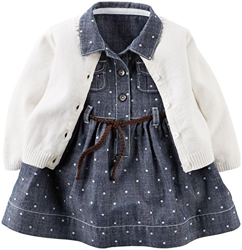 Carter's Baby Girls' 2 Piece Dot Dress Set (Baby)