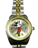 Classic Disney Mickey Watch With Date n Moving Hand - Lady / kid size (2 Tone)