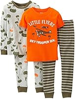 Carter's Little Boys' 4 Piece PJ Set (Toddler/Kid) - Little Flyers