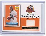 2005 Topps Rookie Throwback Jerseys RT-BE Braylon Edwards Cleveland Browns(Rookie Parallel - Piece of Authentic Player-Worn Jersey - Football Cards)