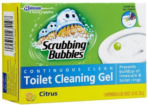 Scrubbing Bubbles Toilet Cleaning Gel - 6 disc packs (Citrus Scent)