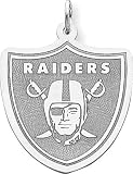 Sterling Silver NFL Oakland Raiders Logo Charm