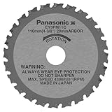 Panasonic EY9PM11C 4-3/8 inch 24 Tooth Metal Cutting Saw Blade with 20-Millimeter Arbor