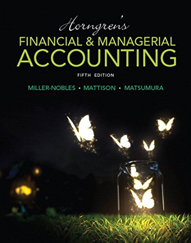 Horngren's Financial & Managerial Accounting