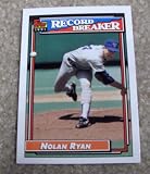 1992 Topps Nolan Ryan # 4 MLB Baseball Record Breakers Card