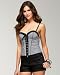 Gingham Check Corset - WHITE (L)