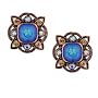 Sheltering Sky Ornate Medallion Large Clip Earrings