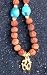 Anga Om Mala - 22k Gold with Turquoise & Rudraksha