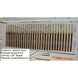 Titanium Coated 1mm Diamond Drill Bit Set 30pcs. Jewelry Beach Sea Glass Shells Gemstones Lapidary 30 Pieces