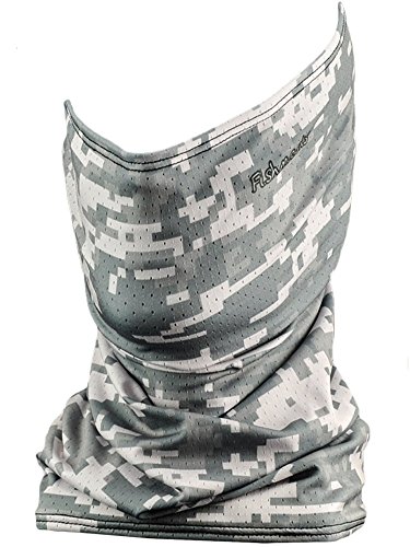 Fishmasks Single Layer Neck Gaiter - Lightweight, Fishing Protection From Sun, Wind And Moisture - Made In USA - UPF 50+ Moisture-Wicking Fabric - Digi Camo