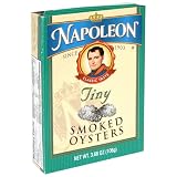 Napoleon Tiny Smoked Oysters, 3.66-Ounce Tin (Pack of 25)
