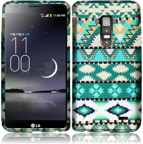 For LG G Flex Cover Case (Mint Green Aztec)