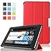 MoKo Google Nexus 7 Case - Ultra Slim Lightweight Smart-Shell Stand Cover Case for Google Nexus 7 inch Tablet by ASUS, RED (with Smart Cover Auto Wake/Sleep)