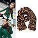 AllBueaty Fashion Women Ladies Brown Leopard Print Soft Long Stole Scarf Shawl Pashmina (A)