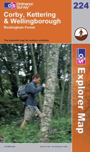 Corby, Kettering and Wellingborough (Explorer Maps) (OS Explorer Map)