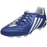 adidas Men's Predito PS Hard Ground Soccer Cleat,Blue/White/Silver,9.5 M